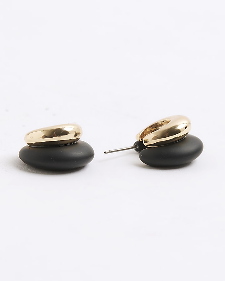 Black Hoop Earrings