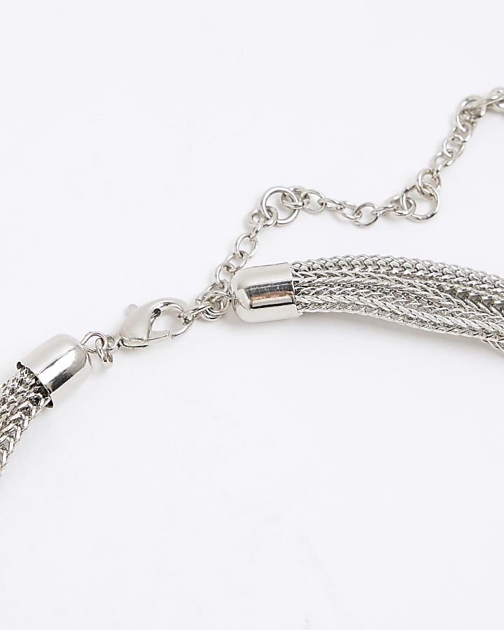 Mixed Metal Ball Lariat Necklace