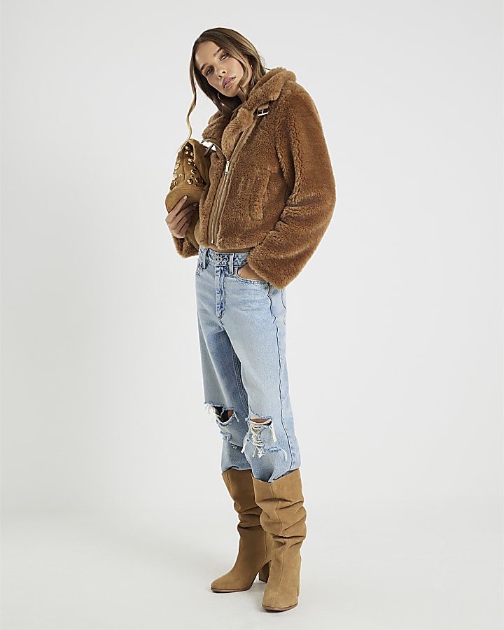 Brown Borg Aviator Jacket