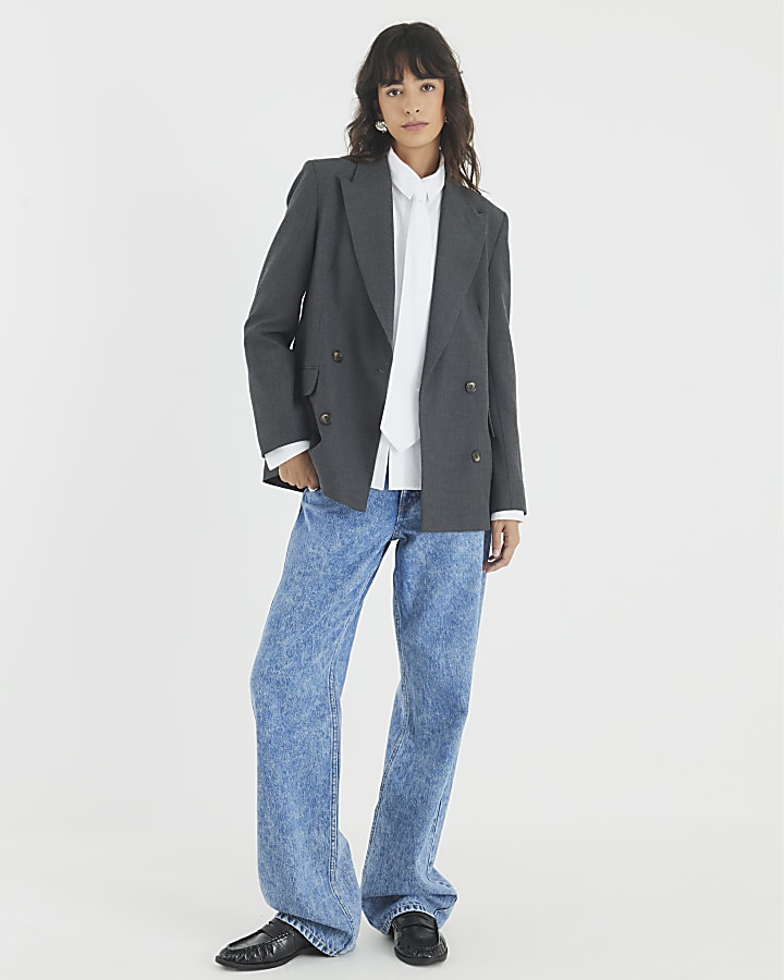 White Poplin Shirt With Tie