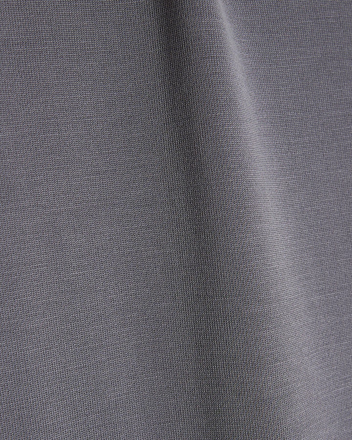 Grey Sleeveless Bandeau Midi Dress