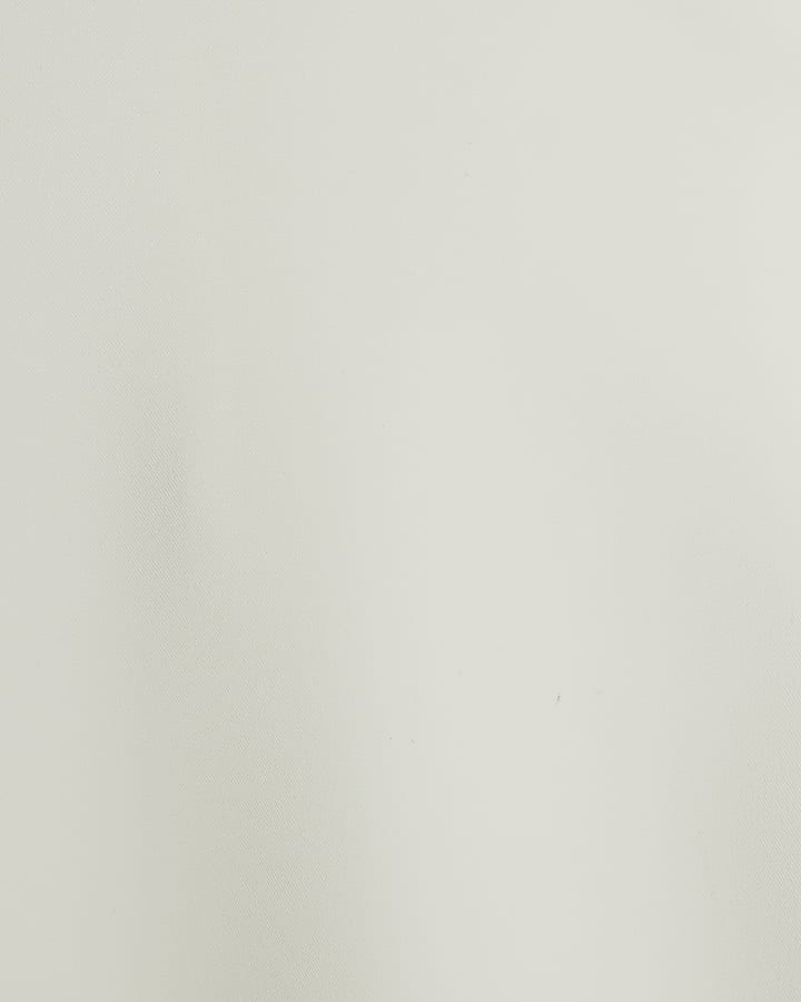 Cream Scallop Trim Tank Top