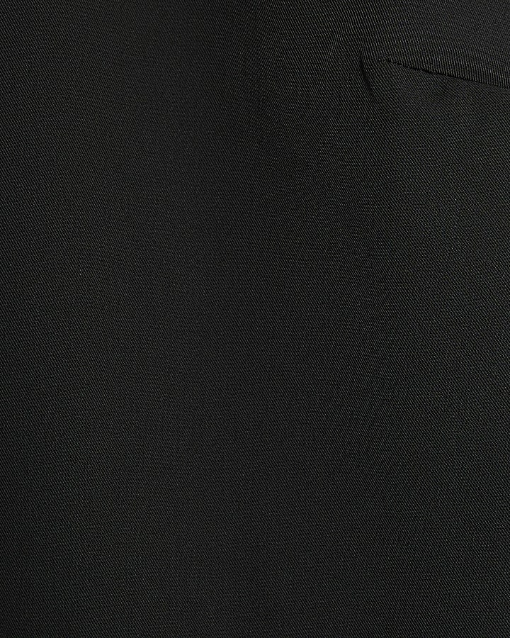 Black Scallop Trim Tank Top