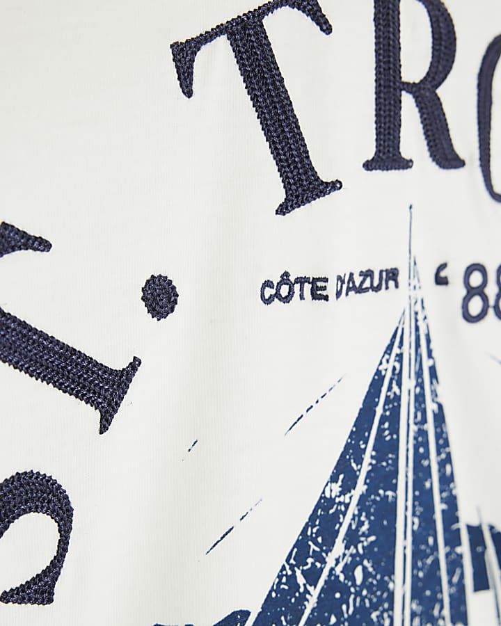 White Short Sleeve St Tropez T-shirt