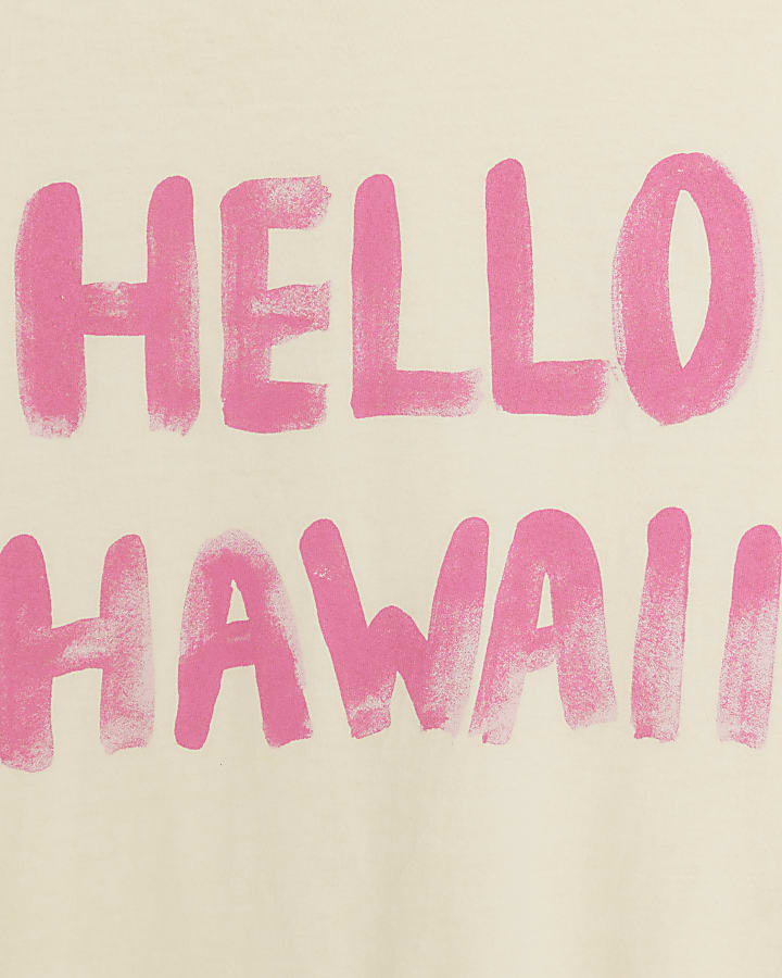 Yellow Hello Hawaii T-Shirt