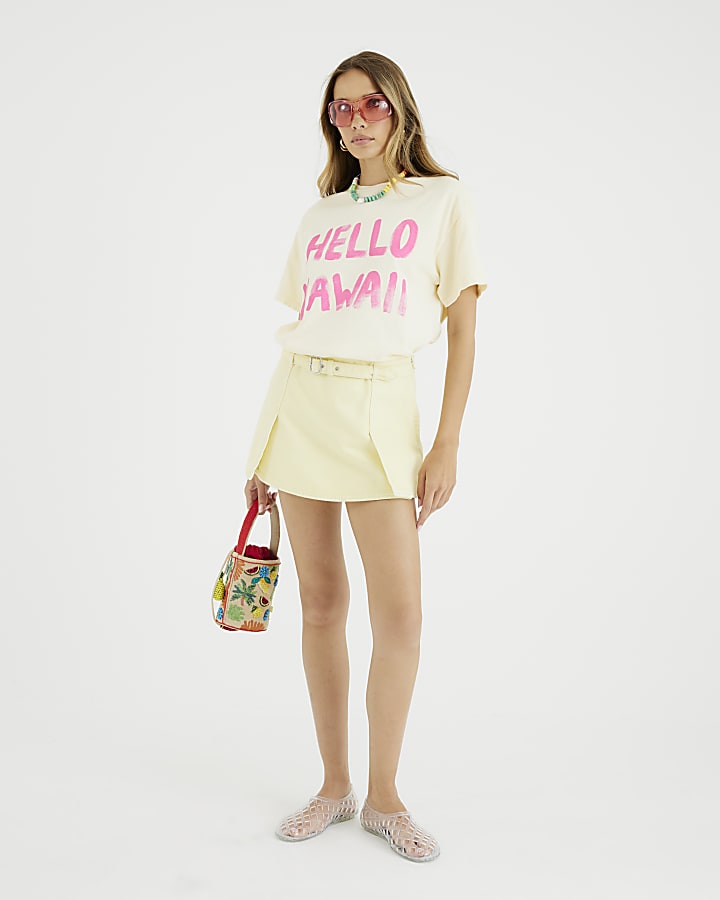 Yellow Hello Hawaii T-Shirt