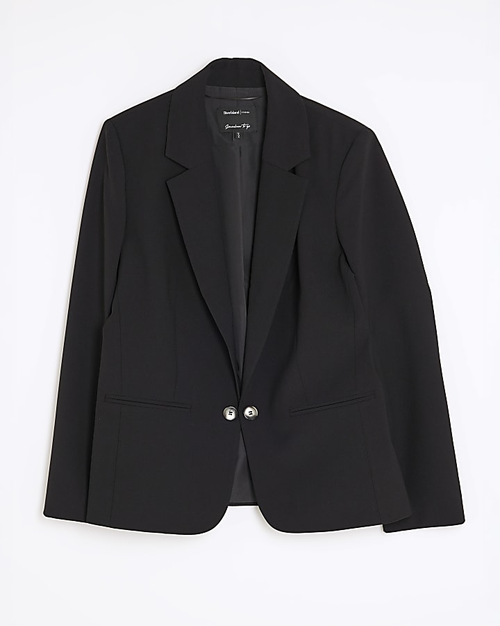 Black Edge To Edge Blazer