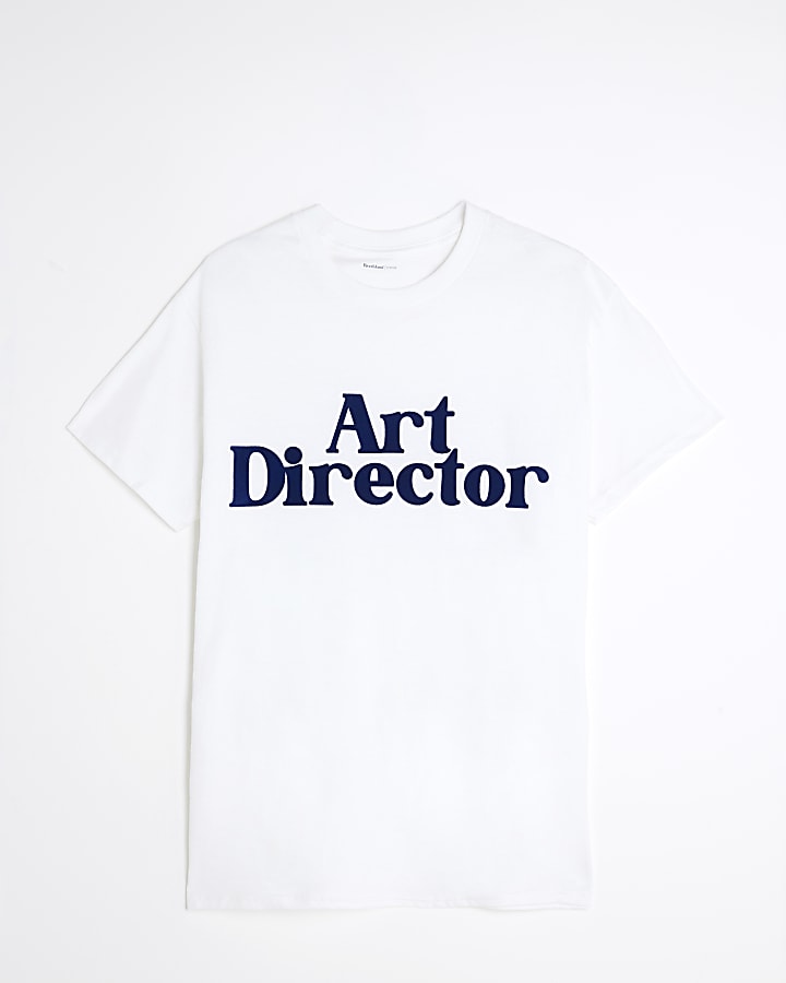 White Short Sleeve Art Director T-shirt