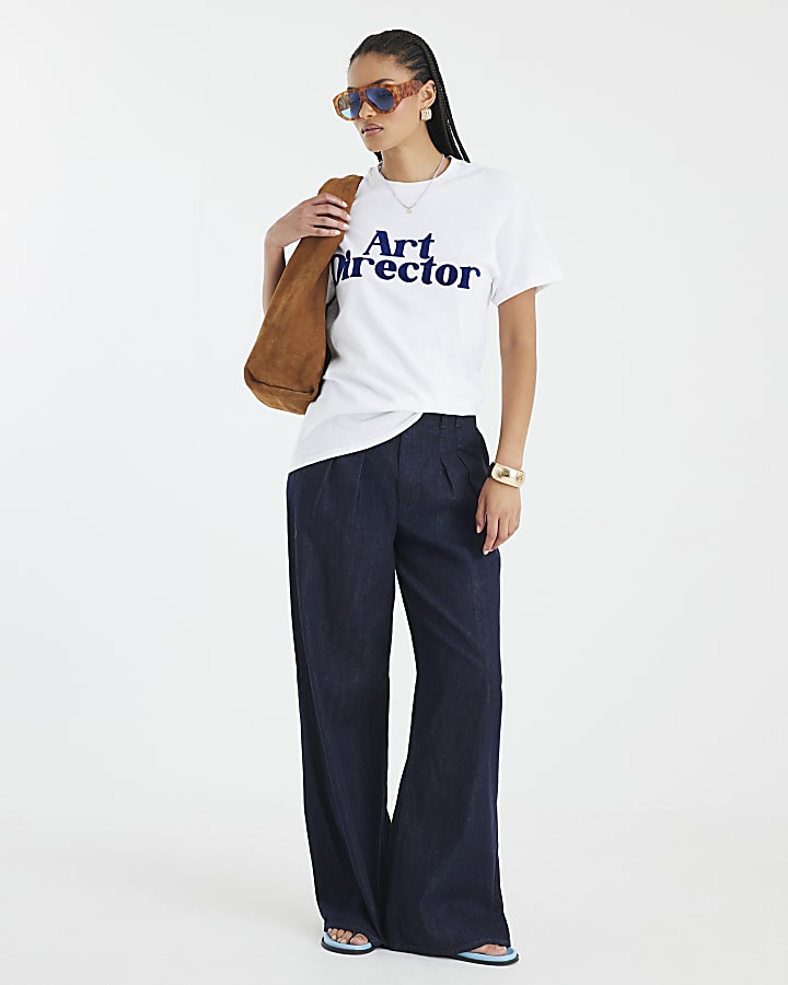 White Short Sleeve Art Director T-shirt