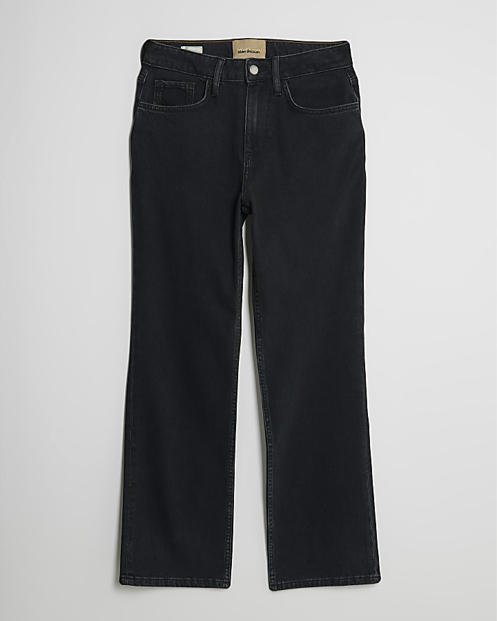 Petite Black Stretch Straight Leg Jeans