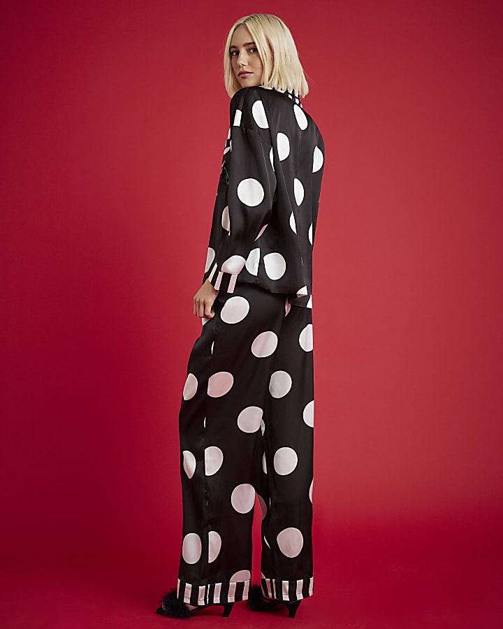 Nephthys Satin Spot Print Pyjama Set