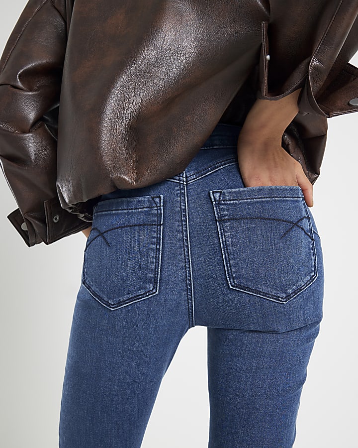 Blue Molly Mid Rise Sculpt Jeans