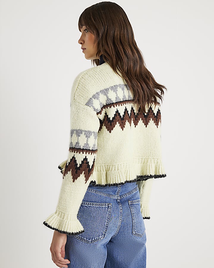 Green Knitted Fairisle Jumper