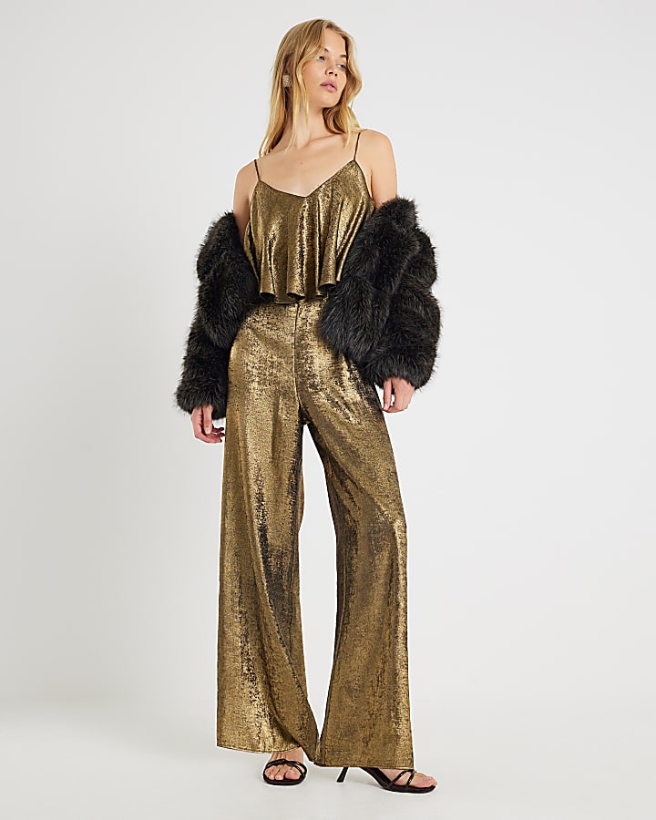Gold Layered Jumpsuit