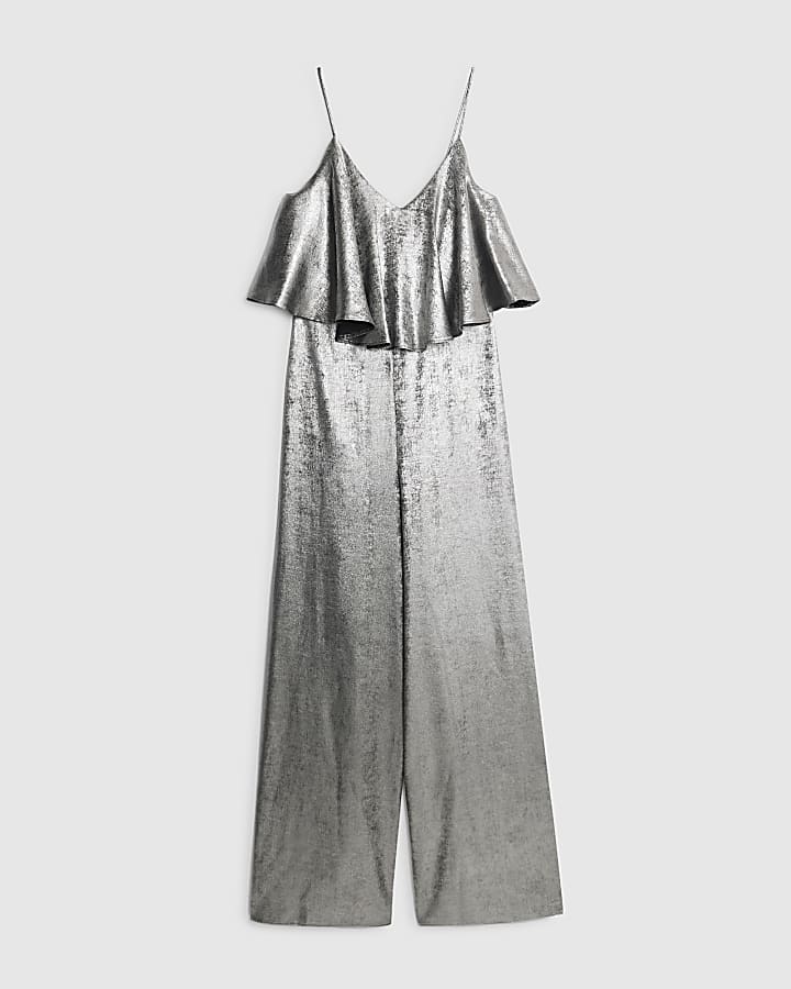 Silver Layered Jumpsuit