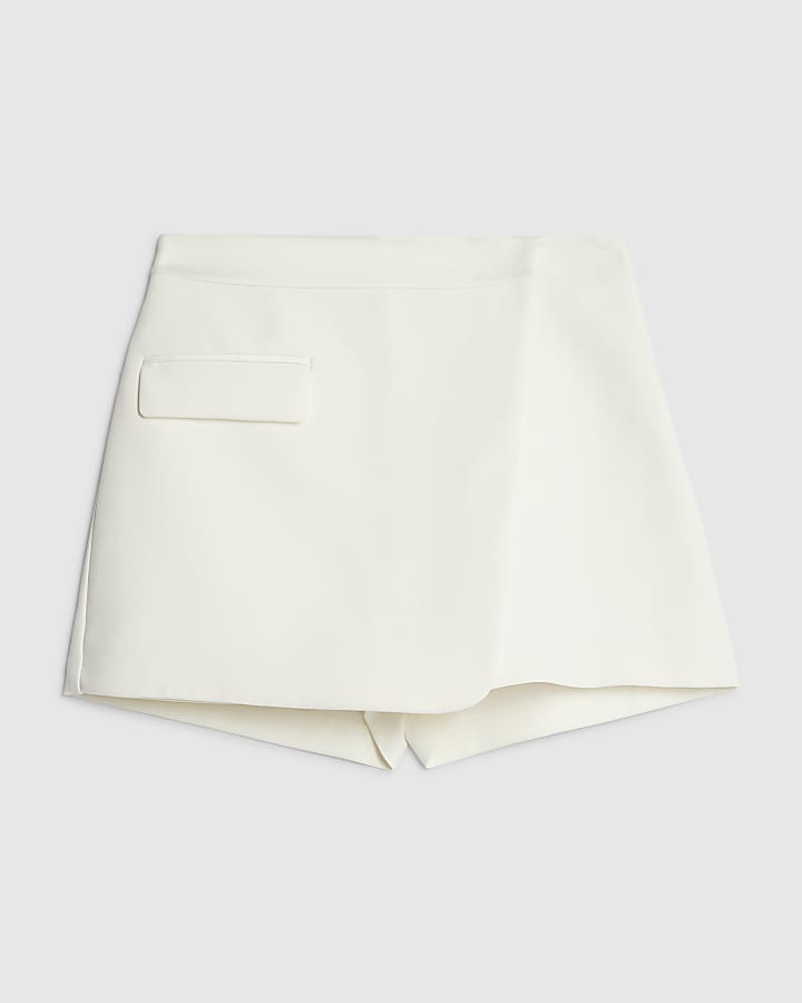 Cream Tuxedo Skort