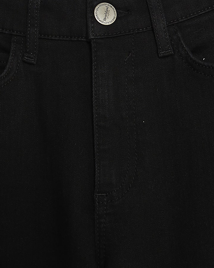 Black High Rise Palazzo Jeans