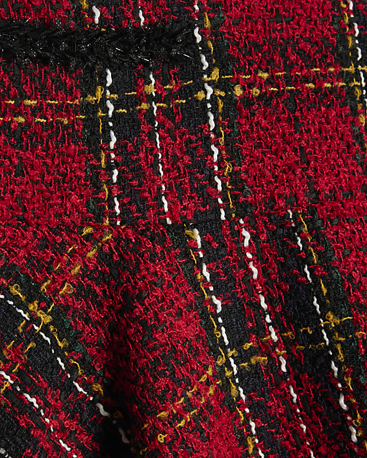 Red Tartan Flippy Mini Skirt