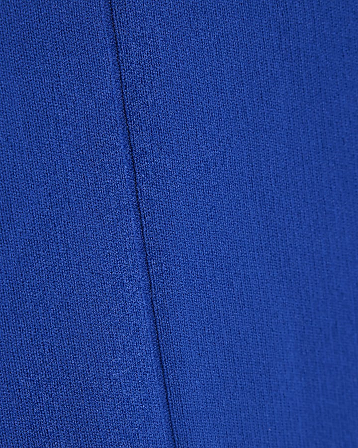 Blue Structured Shoulder Top