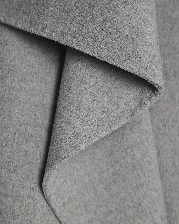 Grey Handmade Short Waterfall Jacket