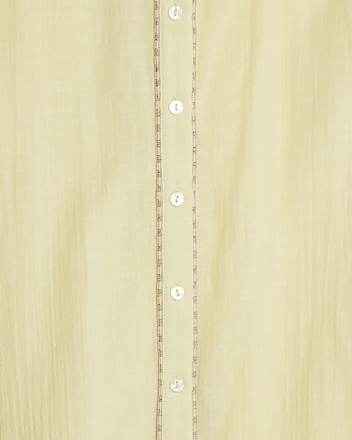 Yellow Drawstring Beach Trousers