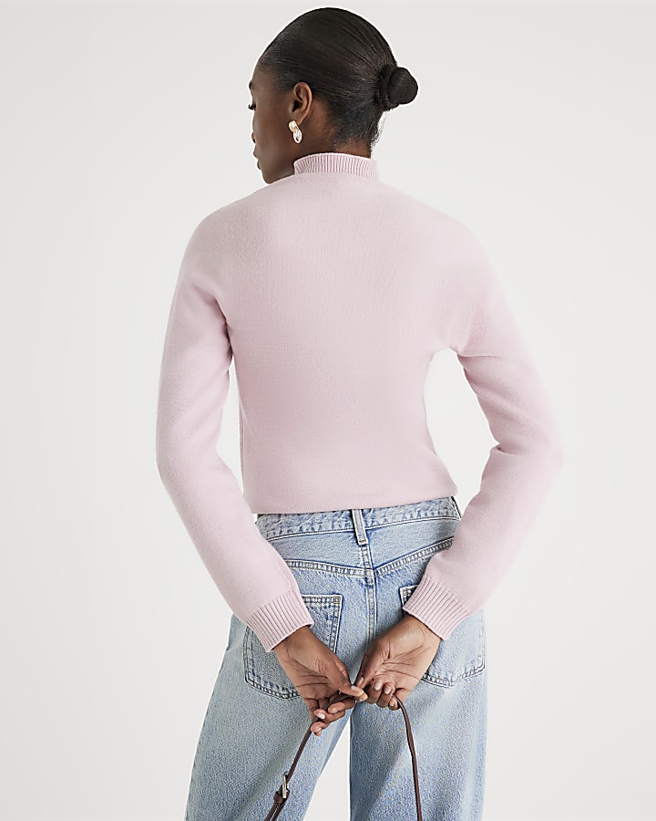 Pink Knit 2 in 1 Shrug Top