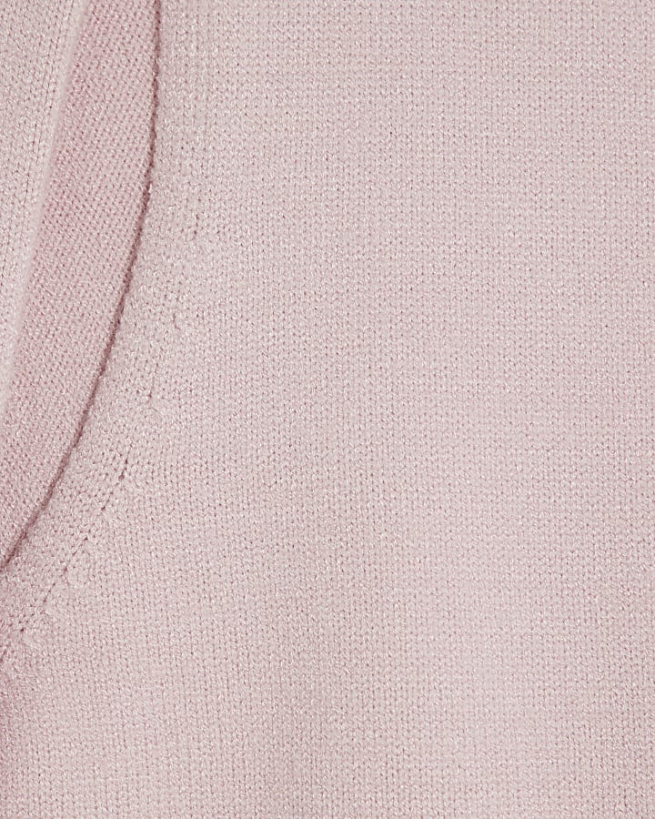 Pink Knit 2 in 1 Shrug Top