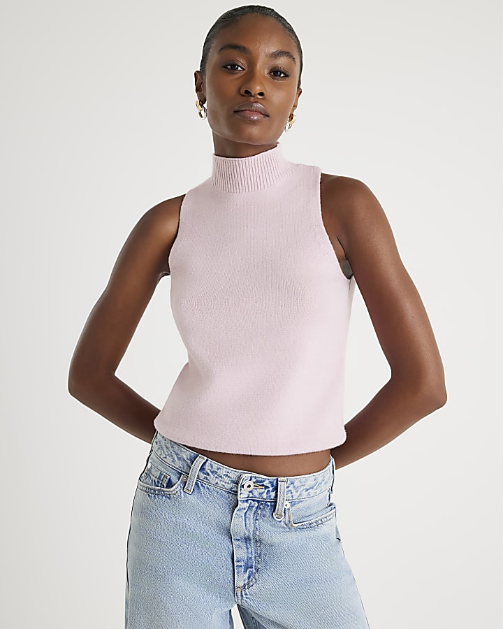 Pink Knit 2 in 1 Shrug Top