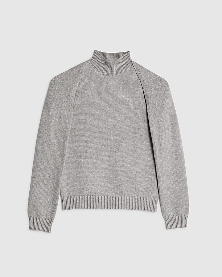 Grey Knit 2 in 1 Shrug Top