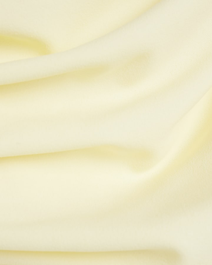 Yellow Draped scuba Top