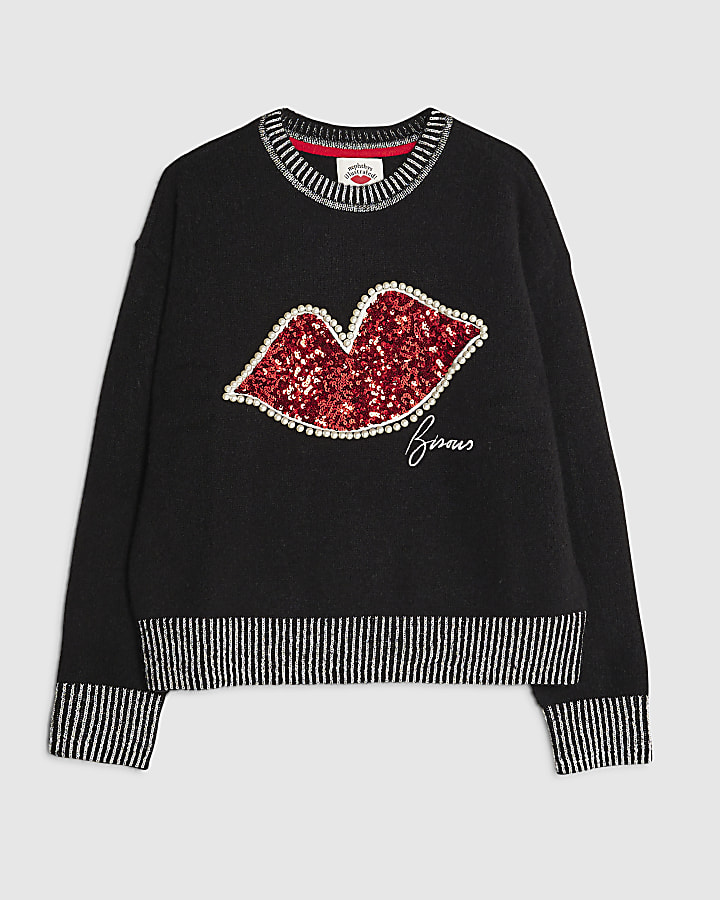 Nephthys Black Lips Christmas Jumper