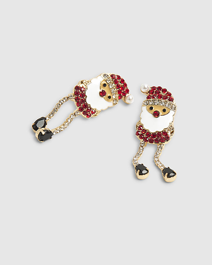Red Santa Drop Earrings