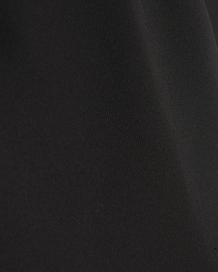Black Belted Skort with Split