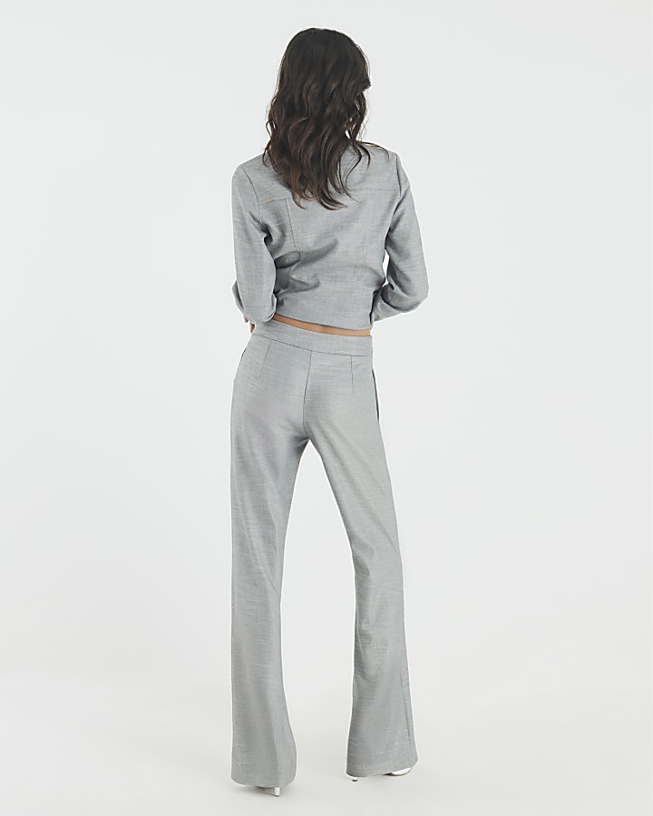 Grey Flared Trousers