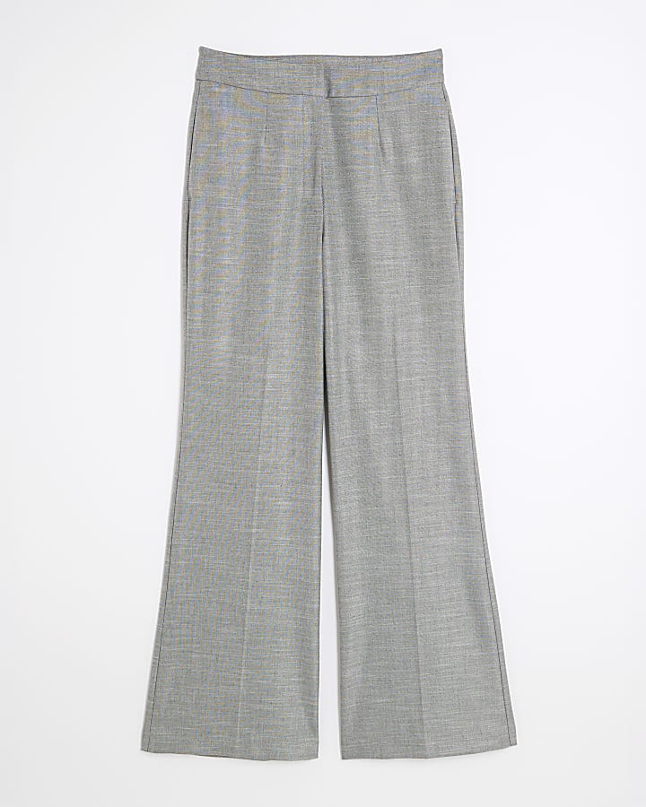 Grey Flared Trousers