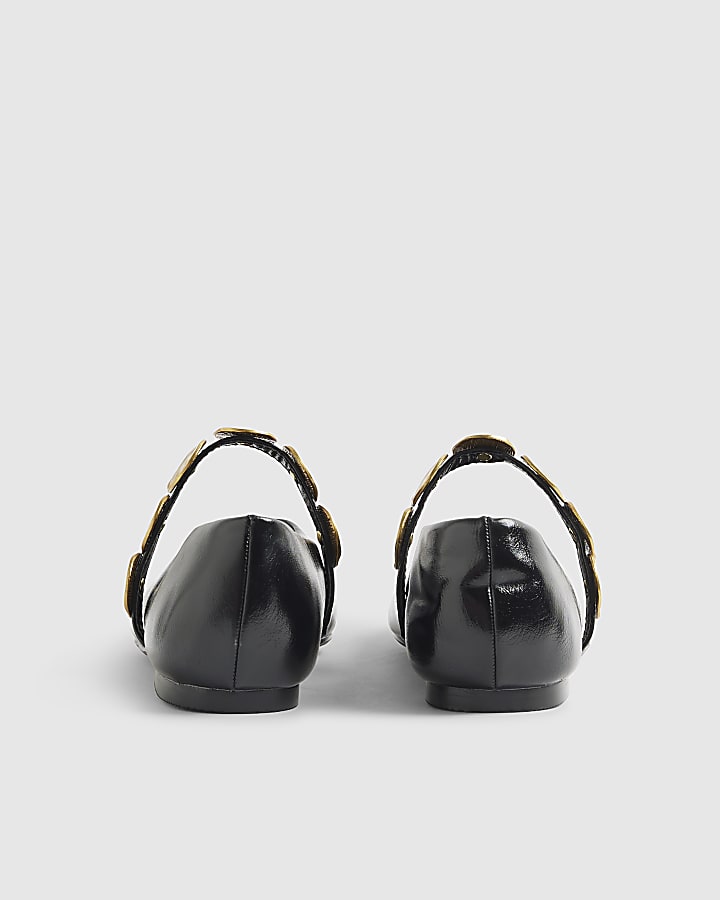 Black Bangle Ballet Pumps