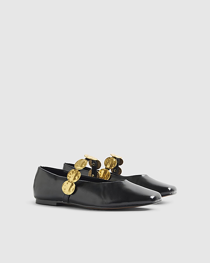 Black Bangle Ballet Pumps