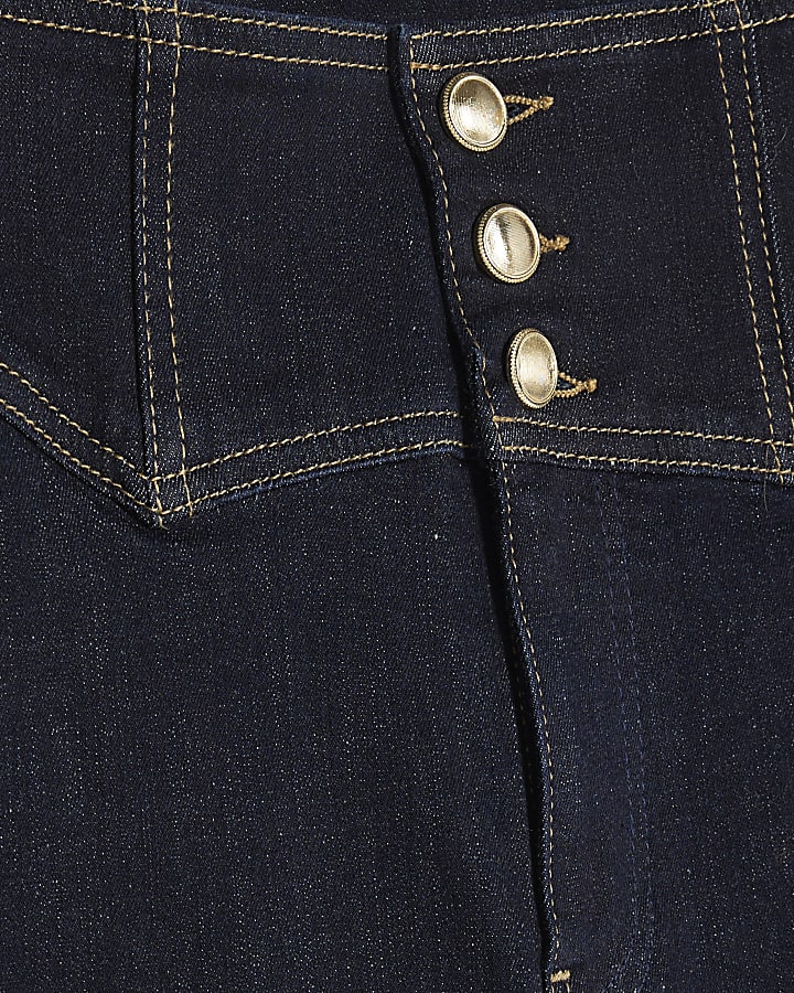 Blue Corset Skinny Jeans