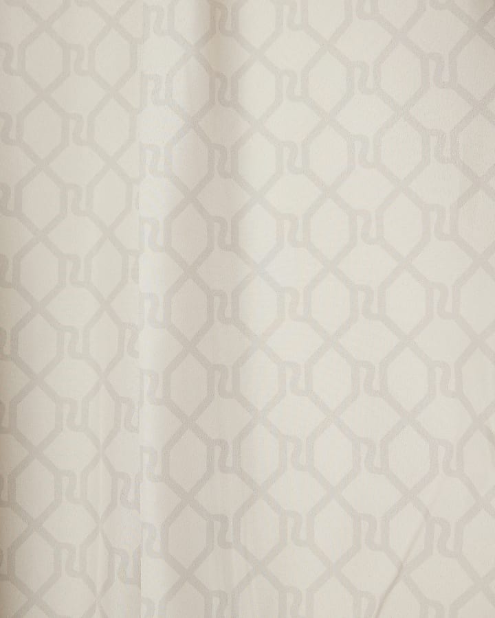 Cream Corsage Longline Coat