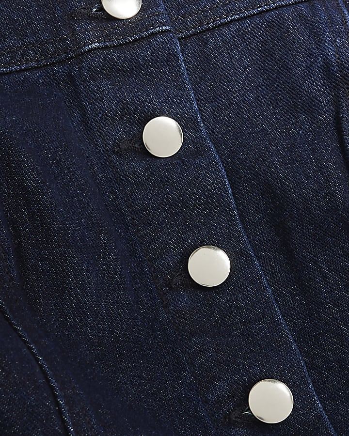 Denim Studded Cropped Jacket