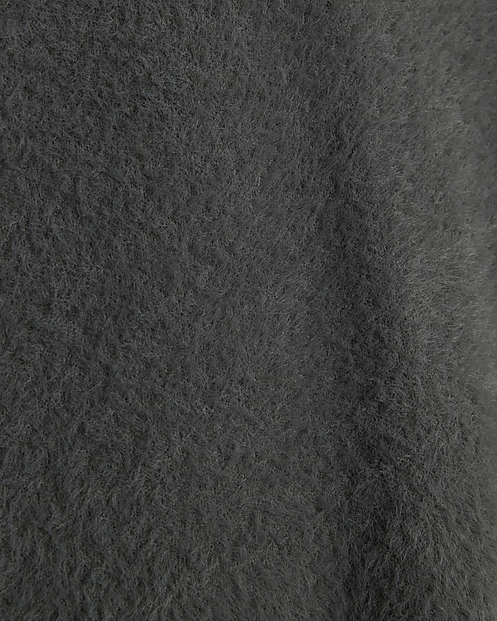 Grey V Neck Knitted Lounge Vest