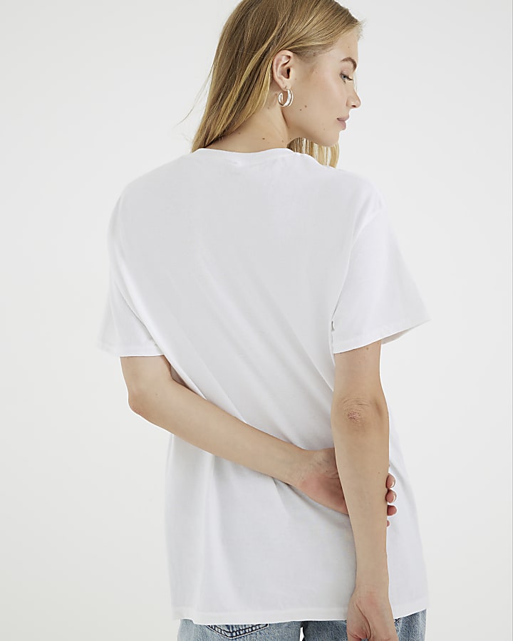 White Glitter L'Amour Bag T-Shirt