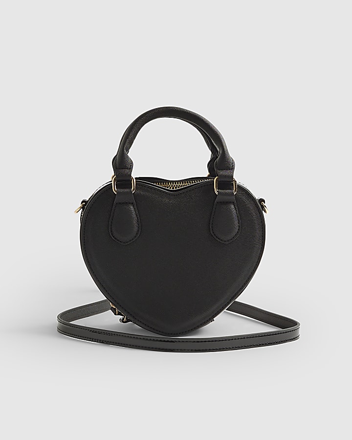 Black Heart Cross Body Bag