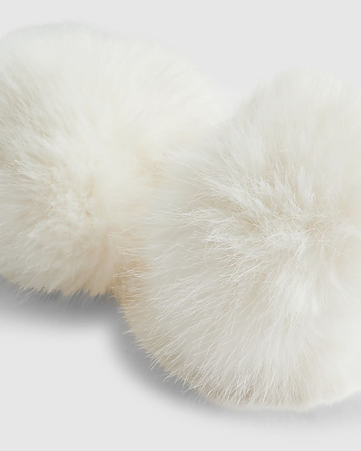 Cream Faux Fur Cuffs