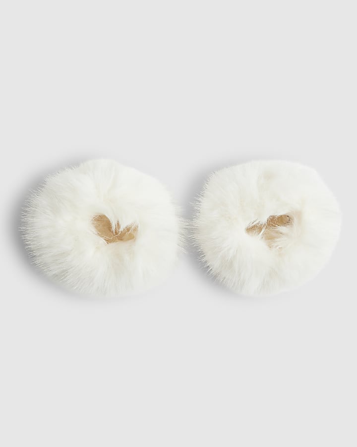 Cream Faux Fur Cuffs