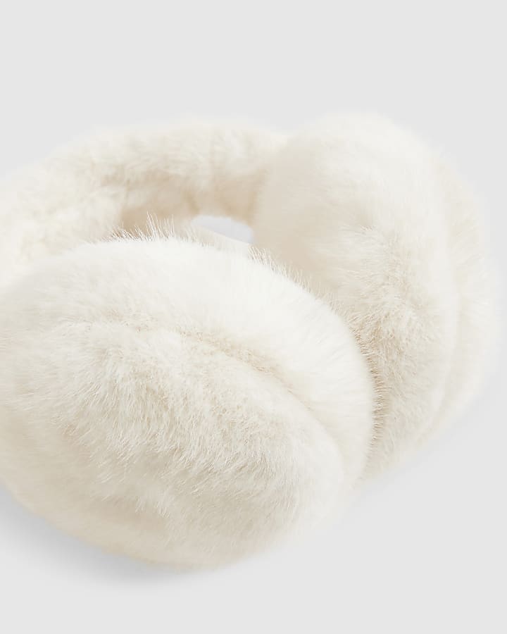 Cream Faux Fur Earmuffs