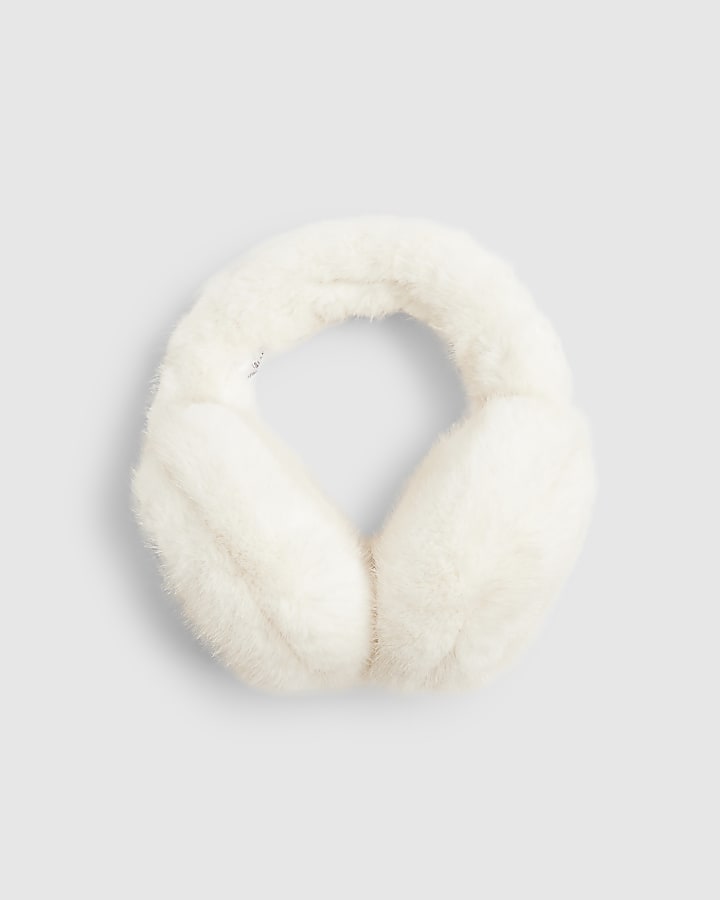 Cream Faux Fur Earmuffs