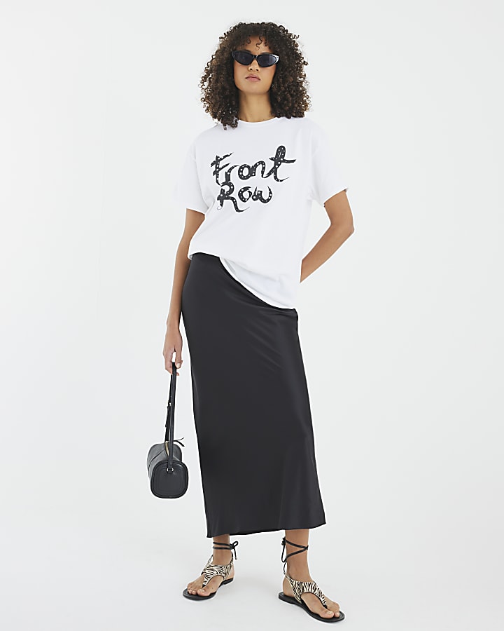 White Short Sleeve Front Row T-shirt