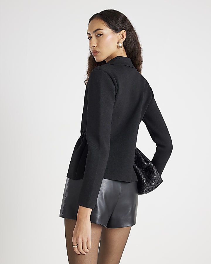Black Blazer Cardigan