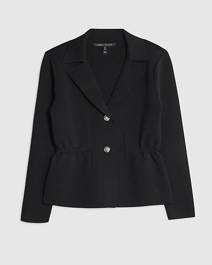 Black Blazer Cardigan